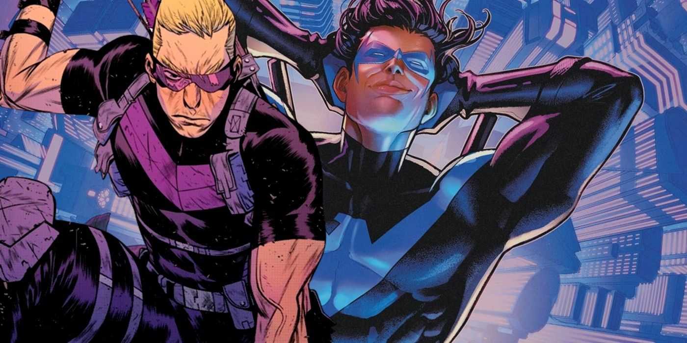 Nightwing and Clint feature header
