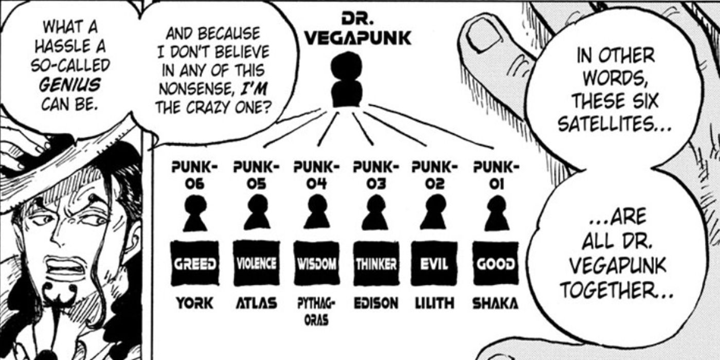 One Piece 1062 reveals there are six satellities of Dr. Vegapunk