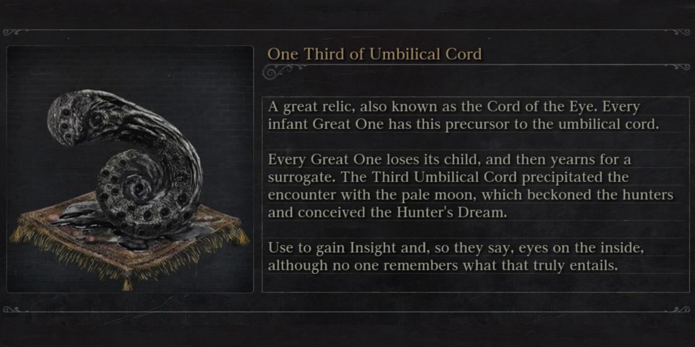 Bloodborne 10 Consumable Items To Use Their Effects   One Third Of Umbilical Chord Bloodborne 