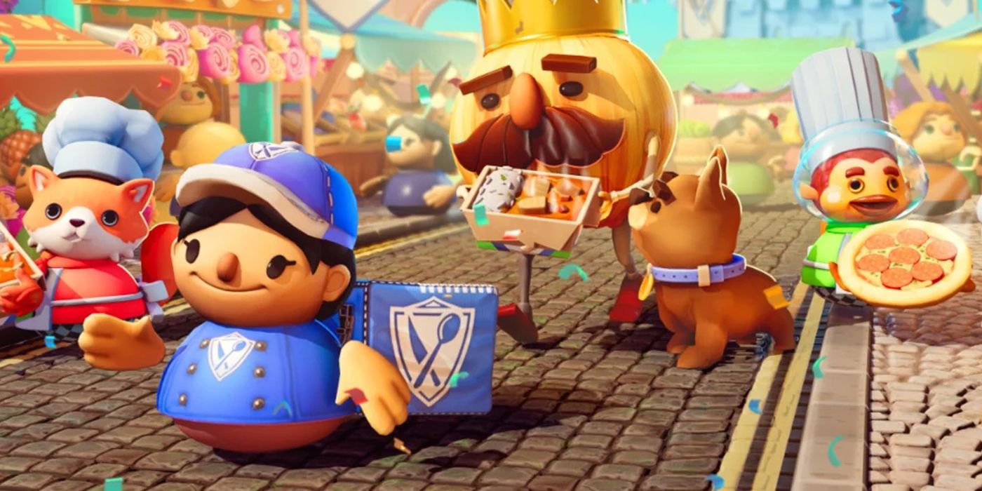 A promotional image for the new Overcooked! All You Can Eat World Food Festival update