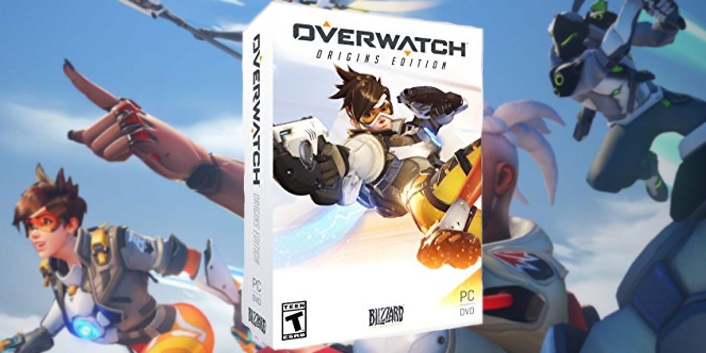 Overwatch Physical Copy in front of OW2 promo image