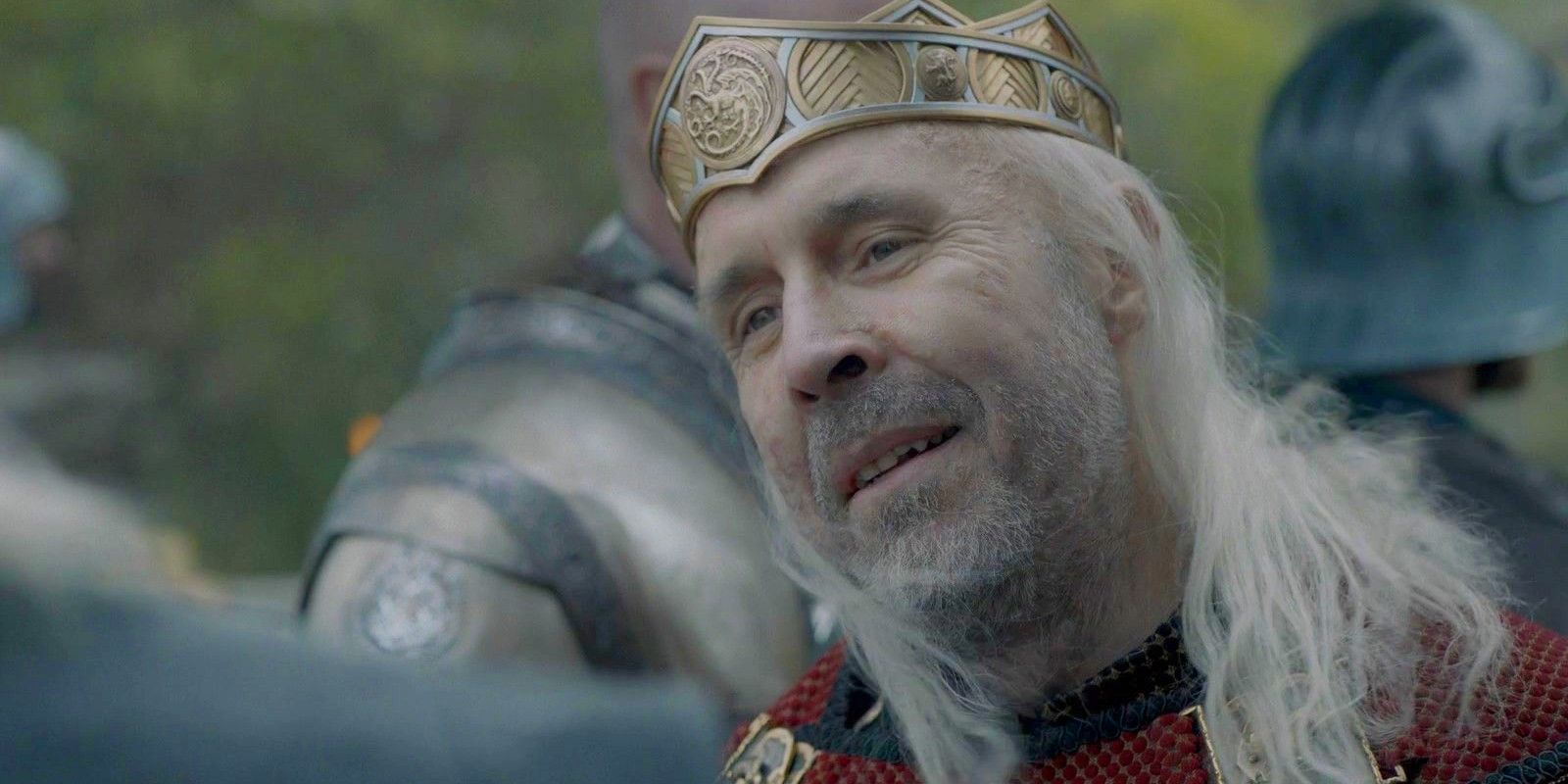 Paddy Considine como Rei Viserys Targaryen em House of the Dragon episódio 7