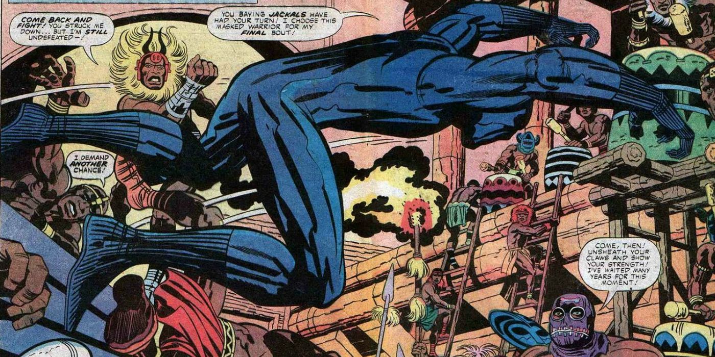 Panther's Rage enquanto Pantera Negra entra em uma luta