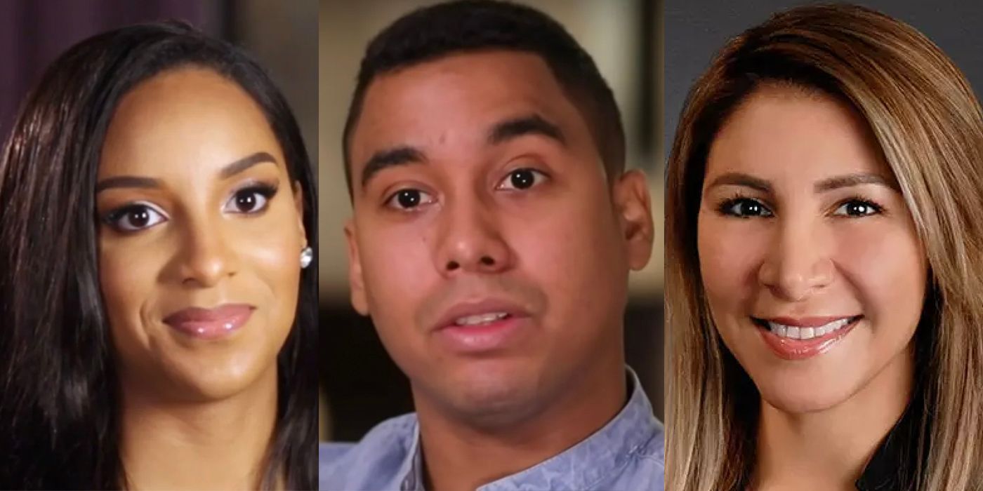 Side by side images of Chantel Everett, Pedro Jimeno and Laura from The Family Chantel