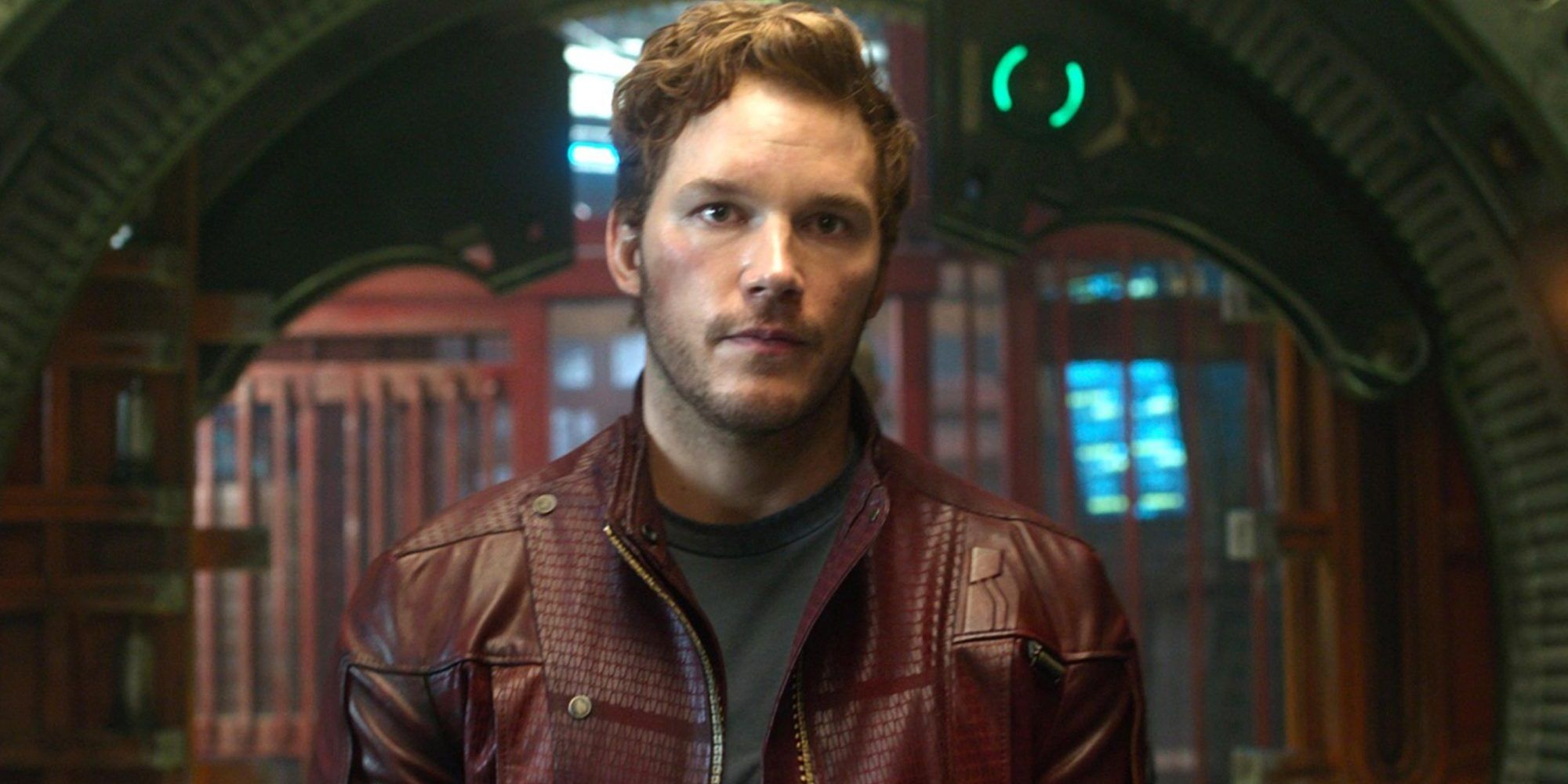 Peter Quill aboard a spaceship in Guardians of the Galaxy