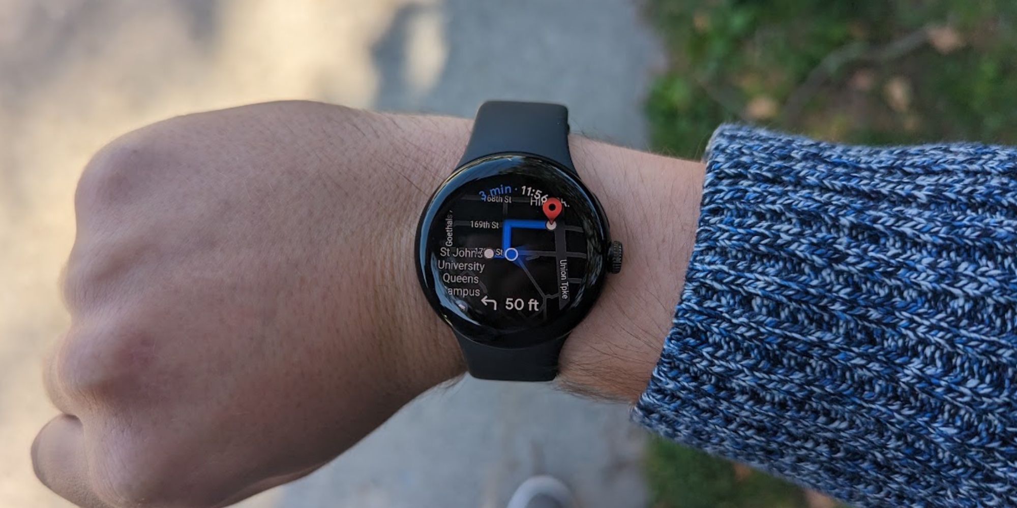 Google Maps on the Pixel Watch.