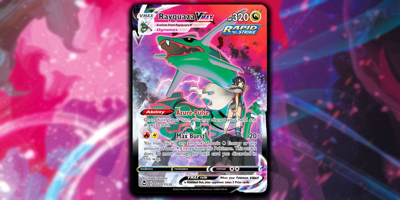 Pokémon TCG: Silver Tempest Gets Anime-Inspired Rayquaza Card