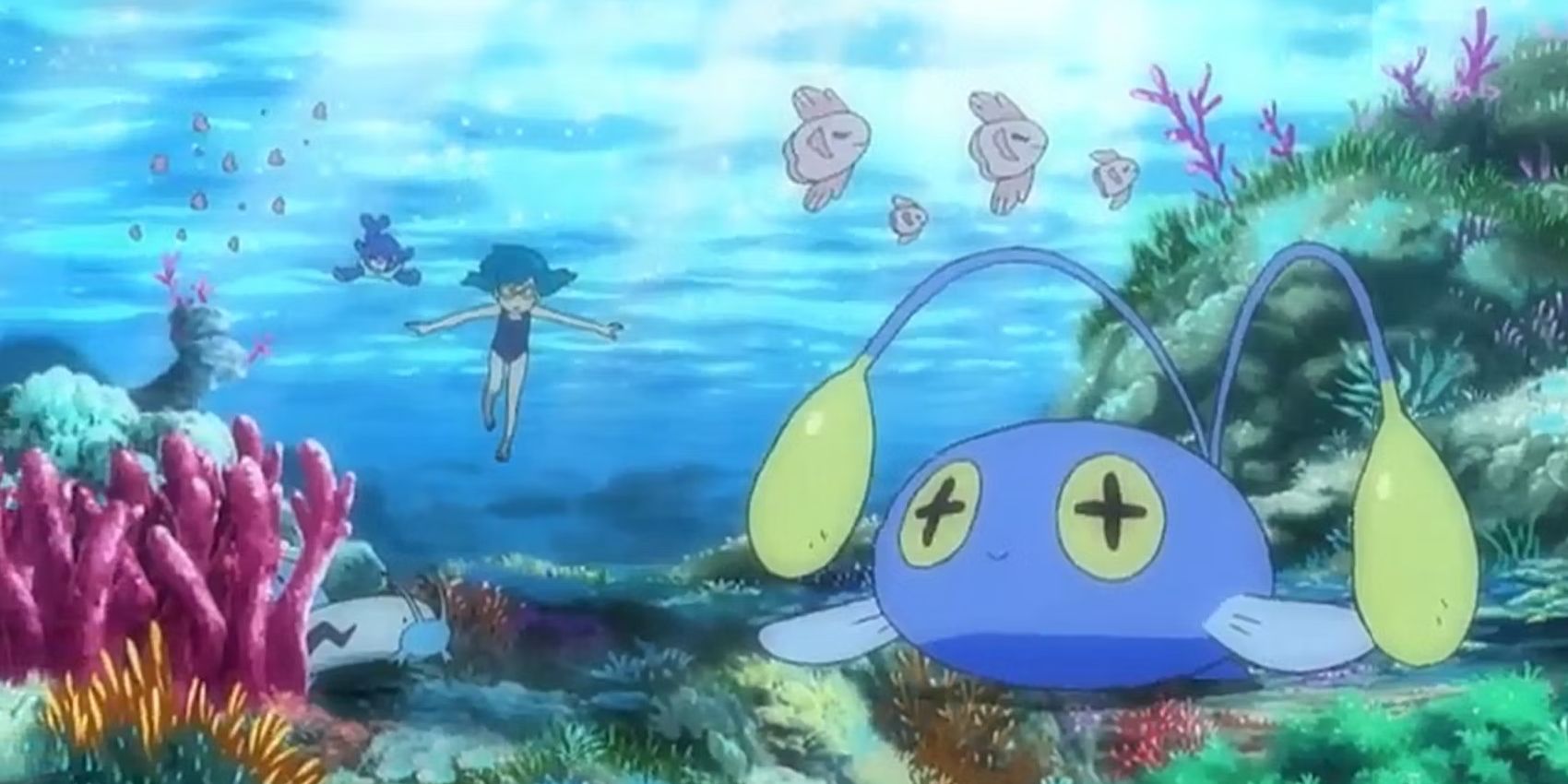 Pokemon Underwater Chinchou Anime