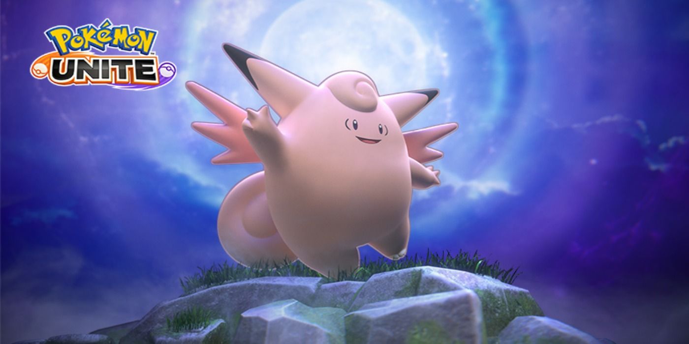 Imagem promocional de Pokémon Unite Clefable