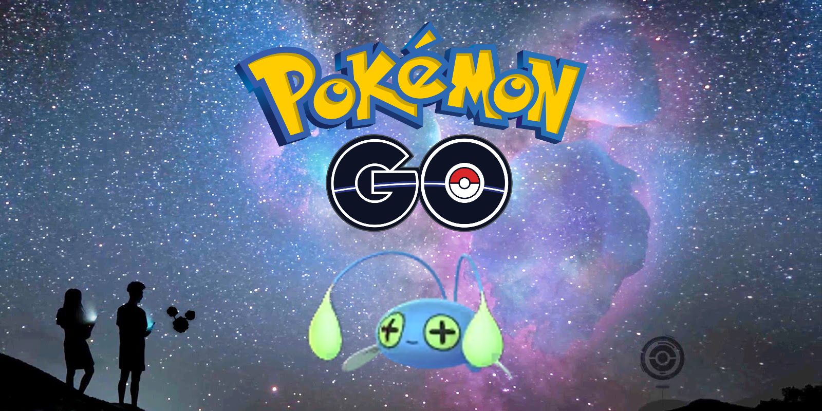 Chinchou abaixo do logotipo Pokemon GO para o Festival of Lights 2022