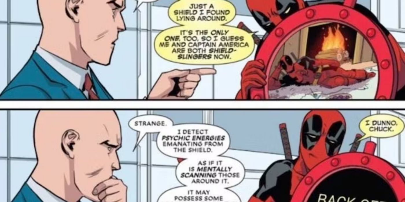 Professor X talking to Deadpool