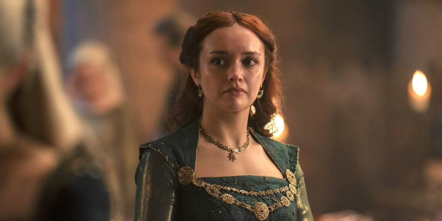Detalhes que certamente você não percebeu em A Casa do Dragão 4 Olivia Cooke como Alicent Hightower em A Casa do Dragão (Reprodução / HBO)
