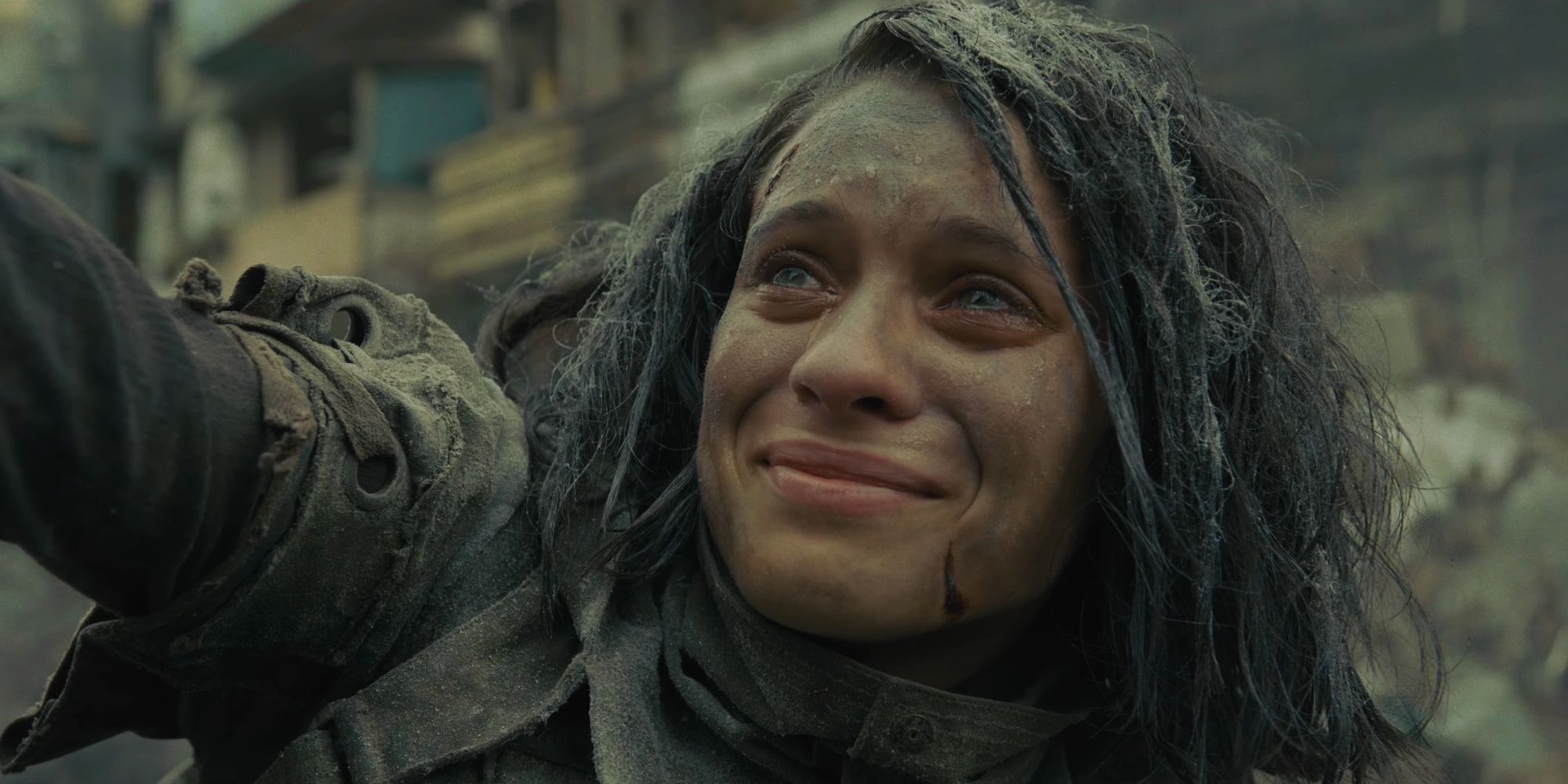 Ratcatcher 2 in tears as she commands an army of rats in James Gunn's The Suicide Squad (2021)