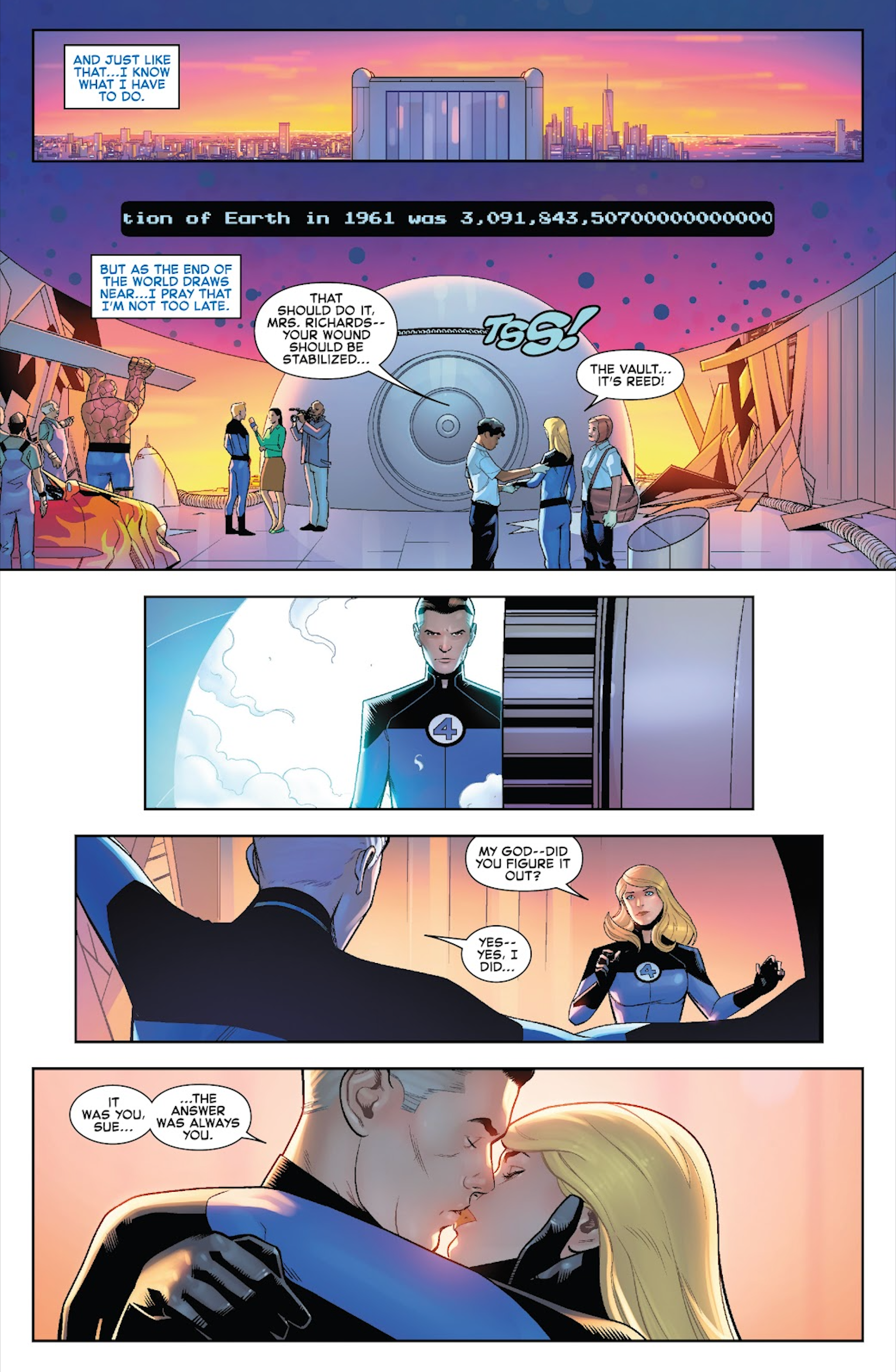 Reed Richards leaves the vault