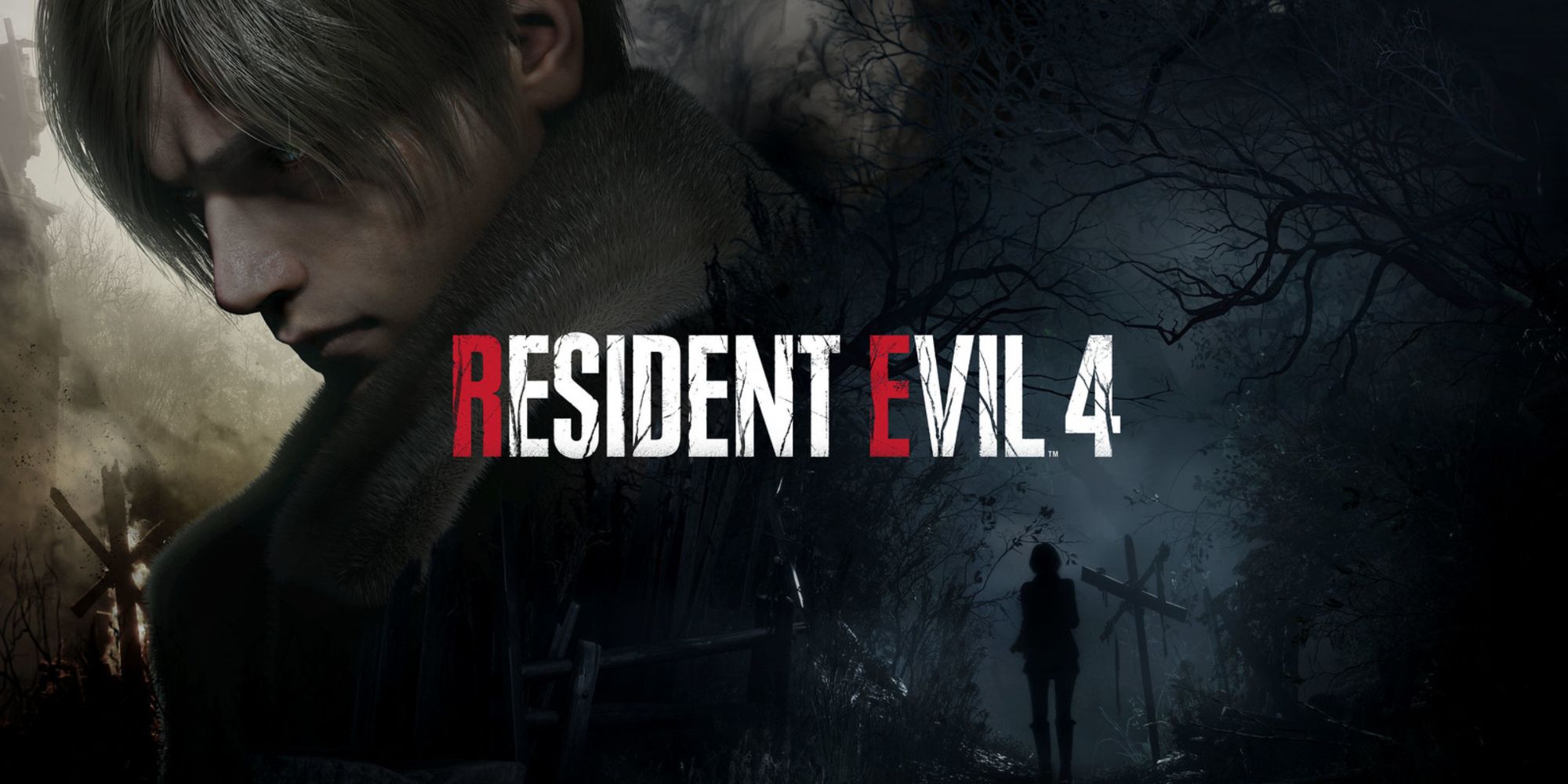 The box art for Resident Evil 4 Remake with Leon and the Village