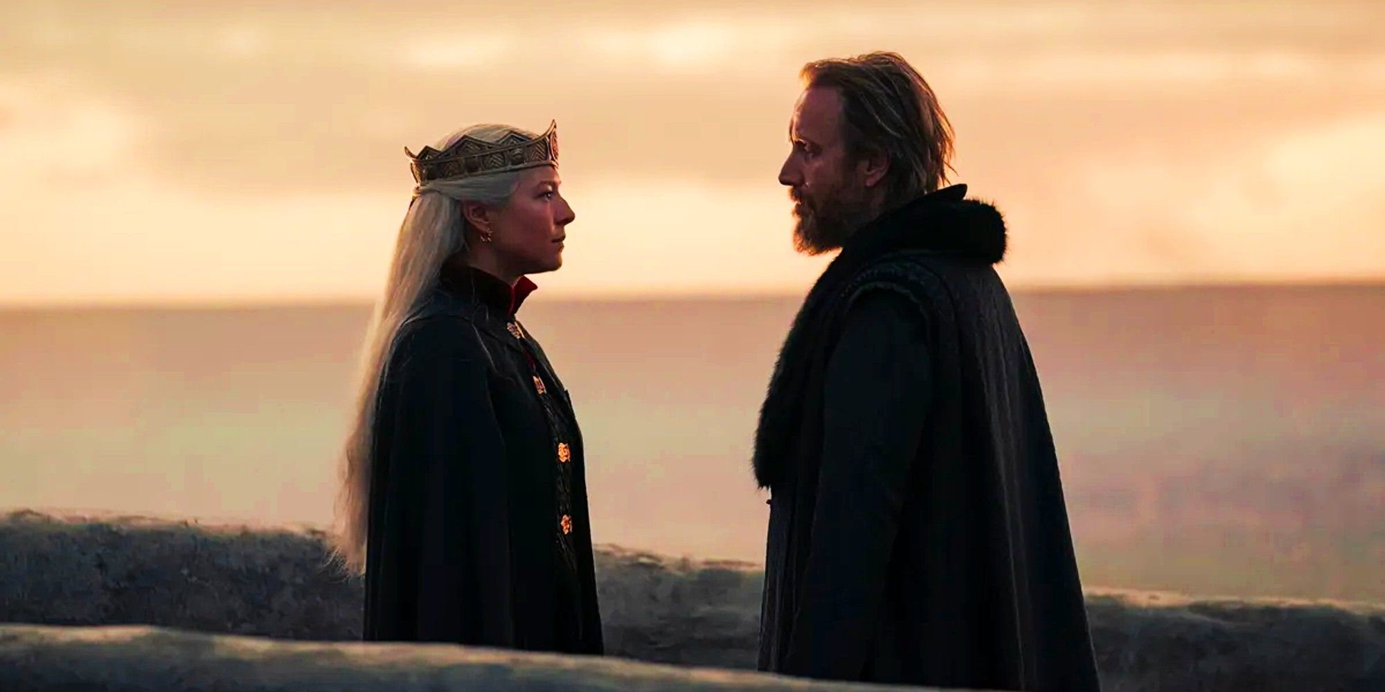 Rhaenyra and Otto in House of the Dragon Episode 10 finale