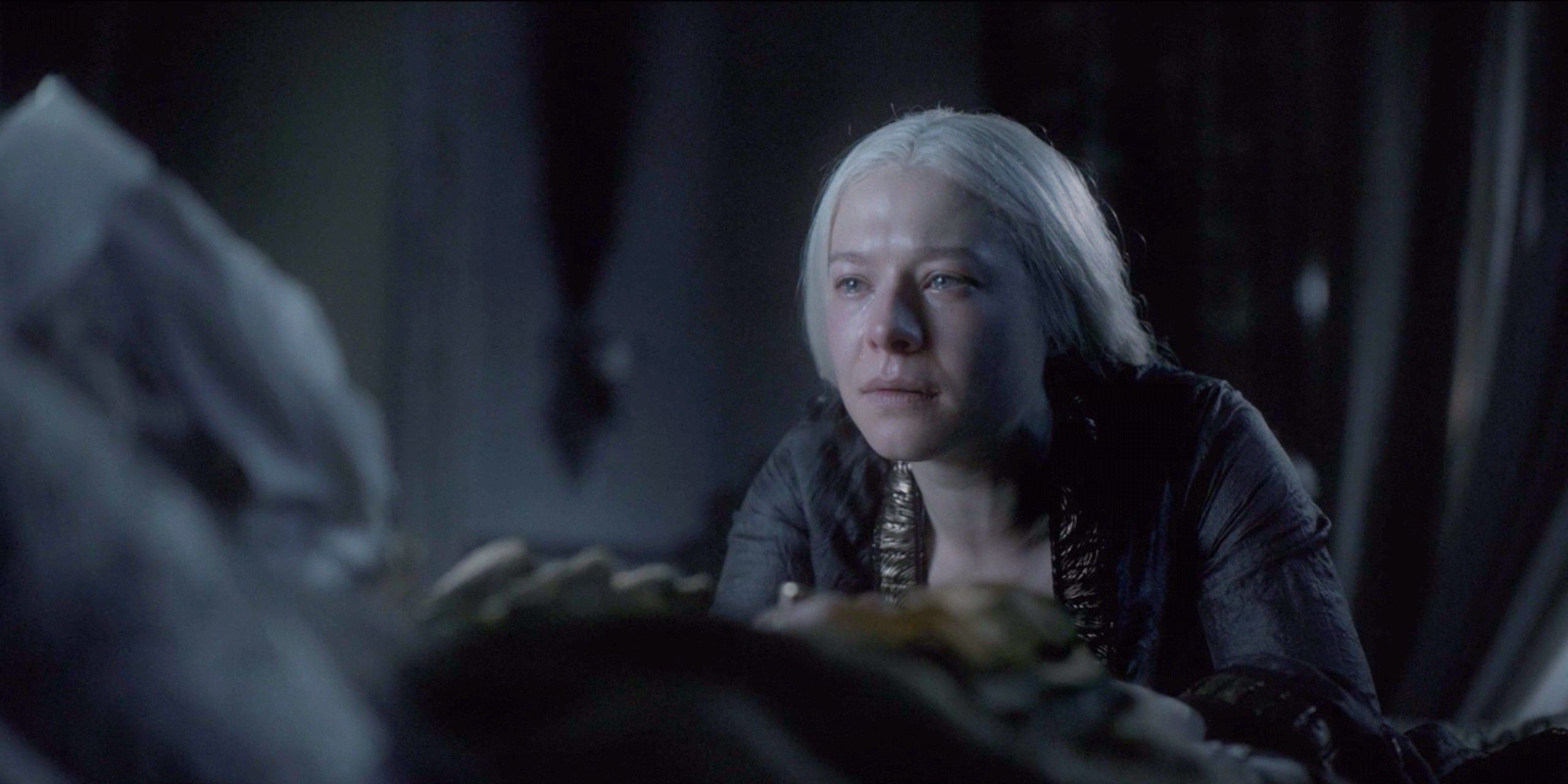 Rhaenyra at Viserys&rsquo;s Bedside on House of the Dragon