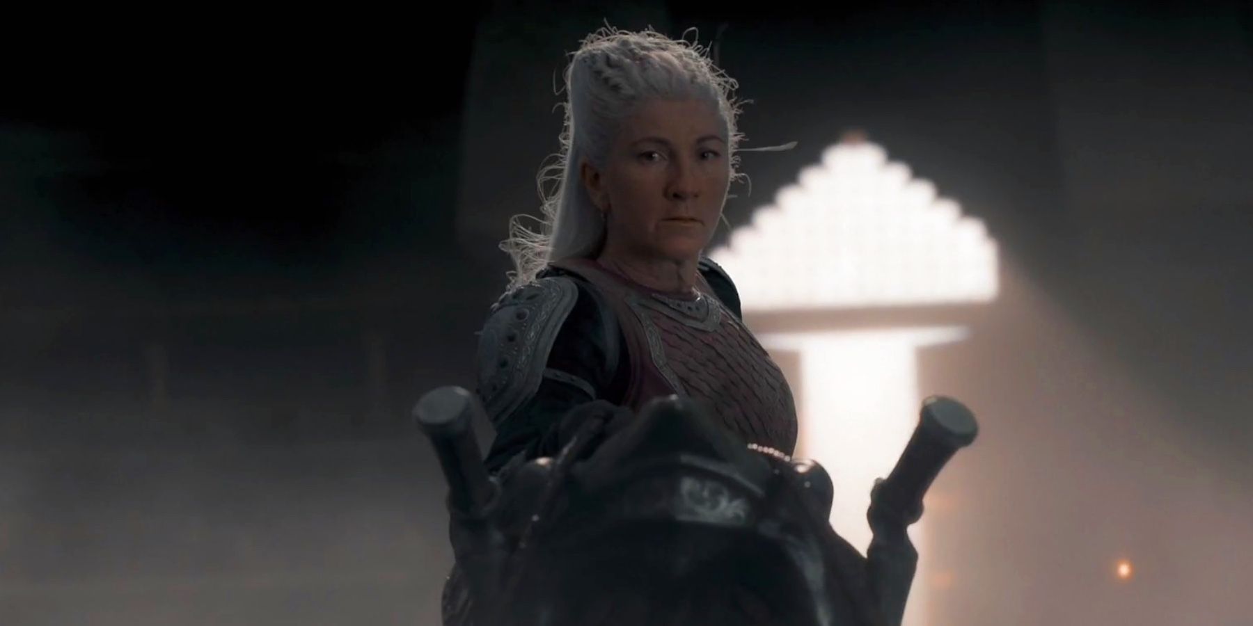 Eve Best as Rhaenys Targaryen in House Of The Dragon episode 9