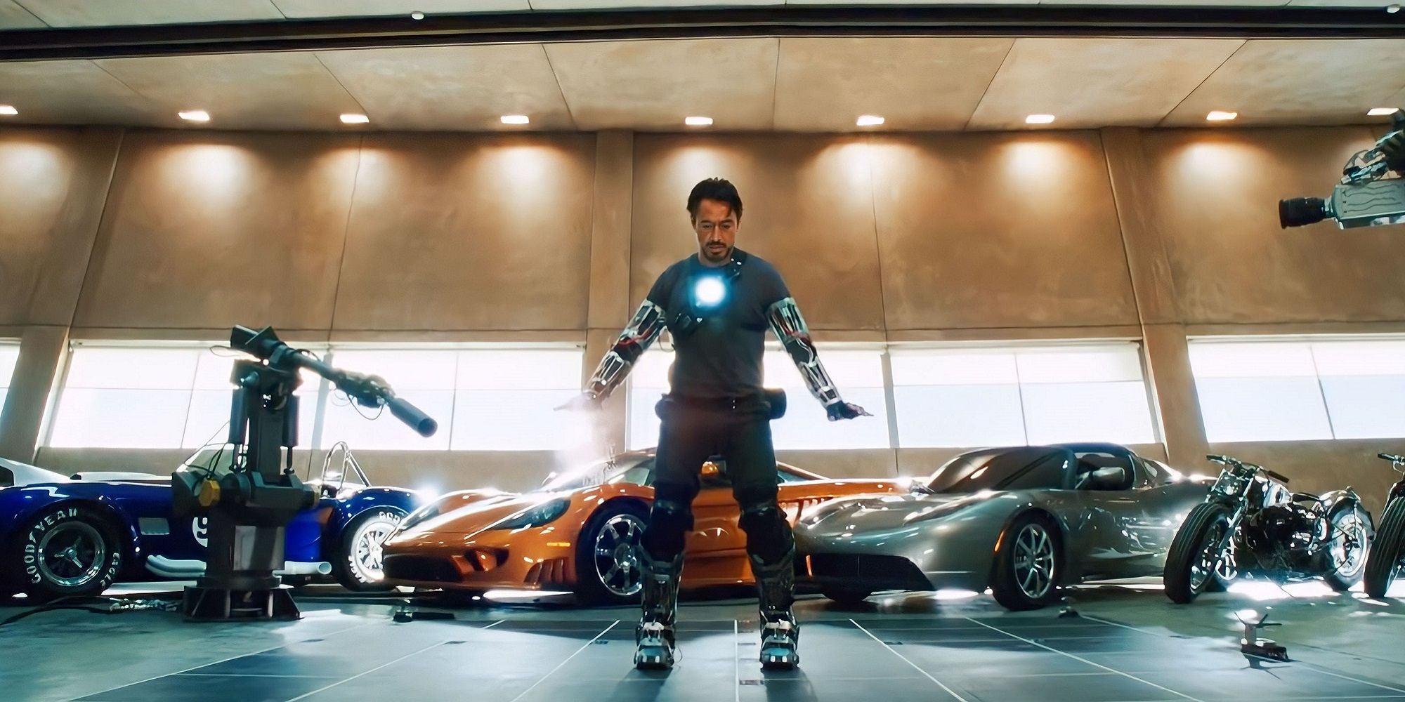 Robert Downey Jr. como Tony Stark em Homem de Ferro