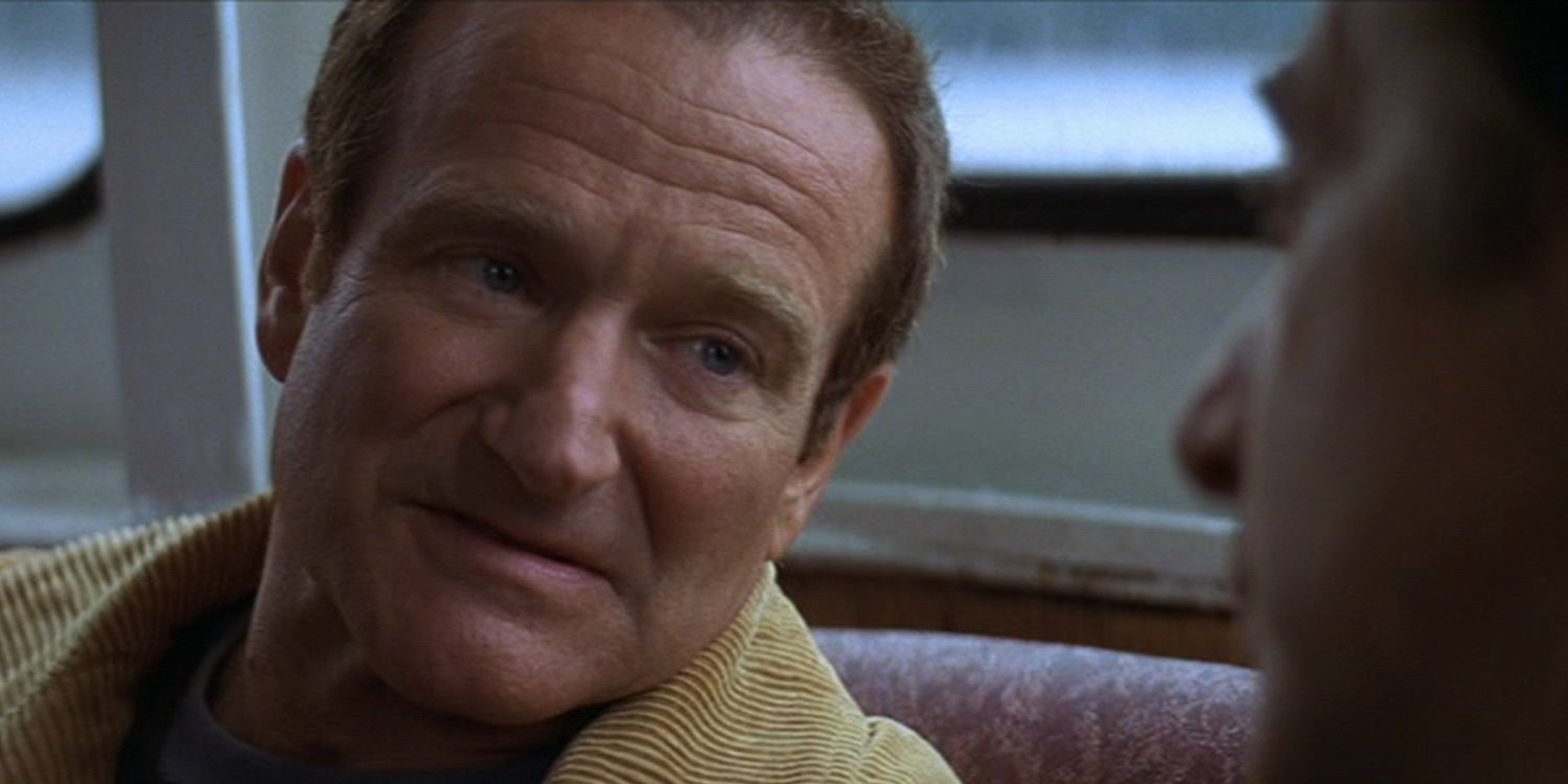 Robin Williams on a boat in Insomnia