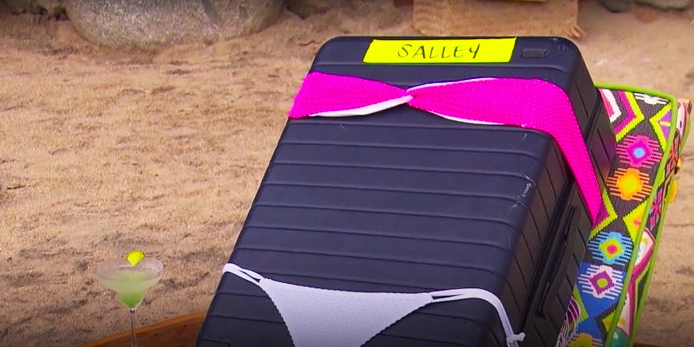 Salley Carson's suitcase in the Bachelor in Paradise opening credits