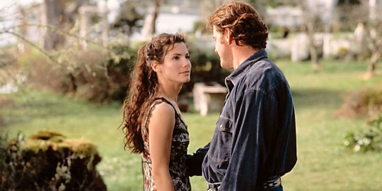 Sally and Officer Hallet talking in Practical Magic