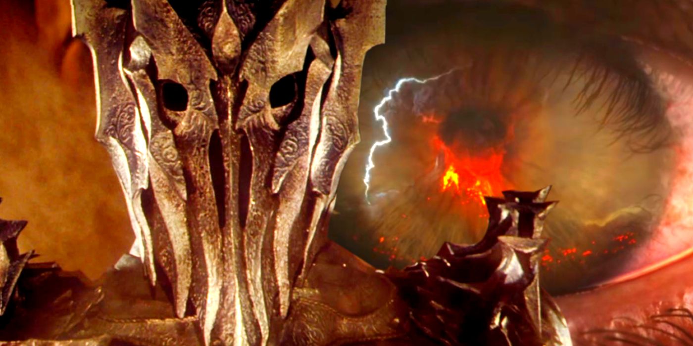 Sauron in Lord of the Rings and Sauron Eye in The Rings of Power