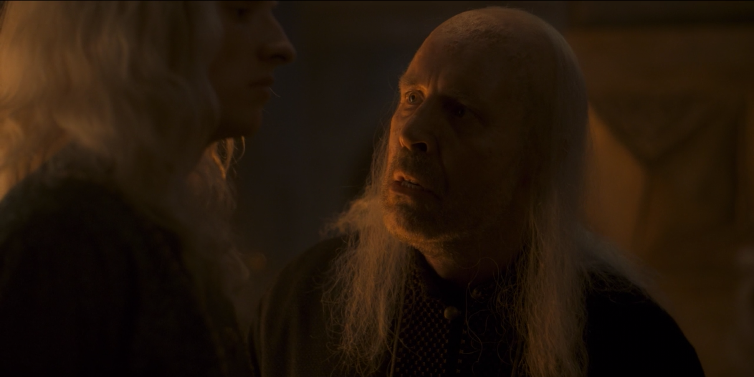 Viserys interrogates Aegon about where he heard Rhaenyra&rsquo;s children were illegitimate on House of the Dragon