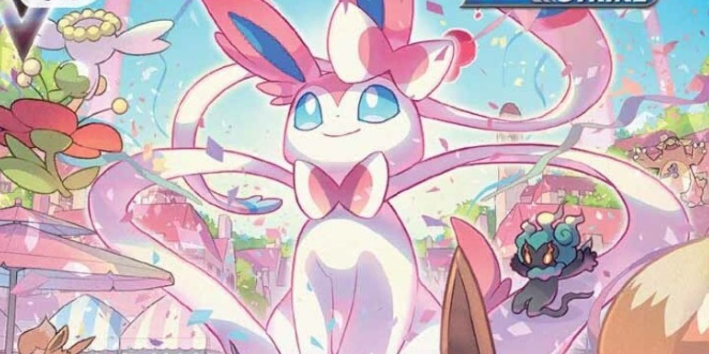 Sylveon VMAX (Alternate Art Secret) - Pokemon TCG: Evolving Skies.