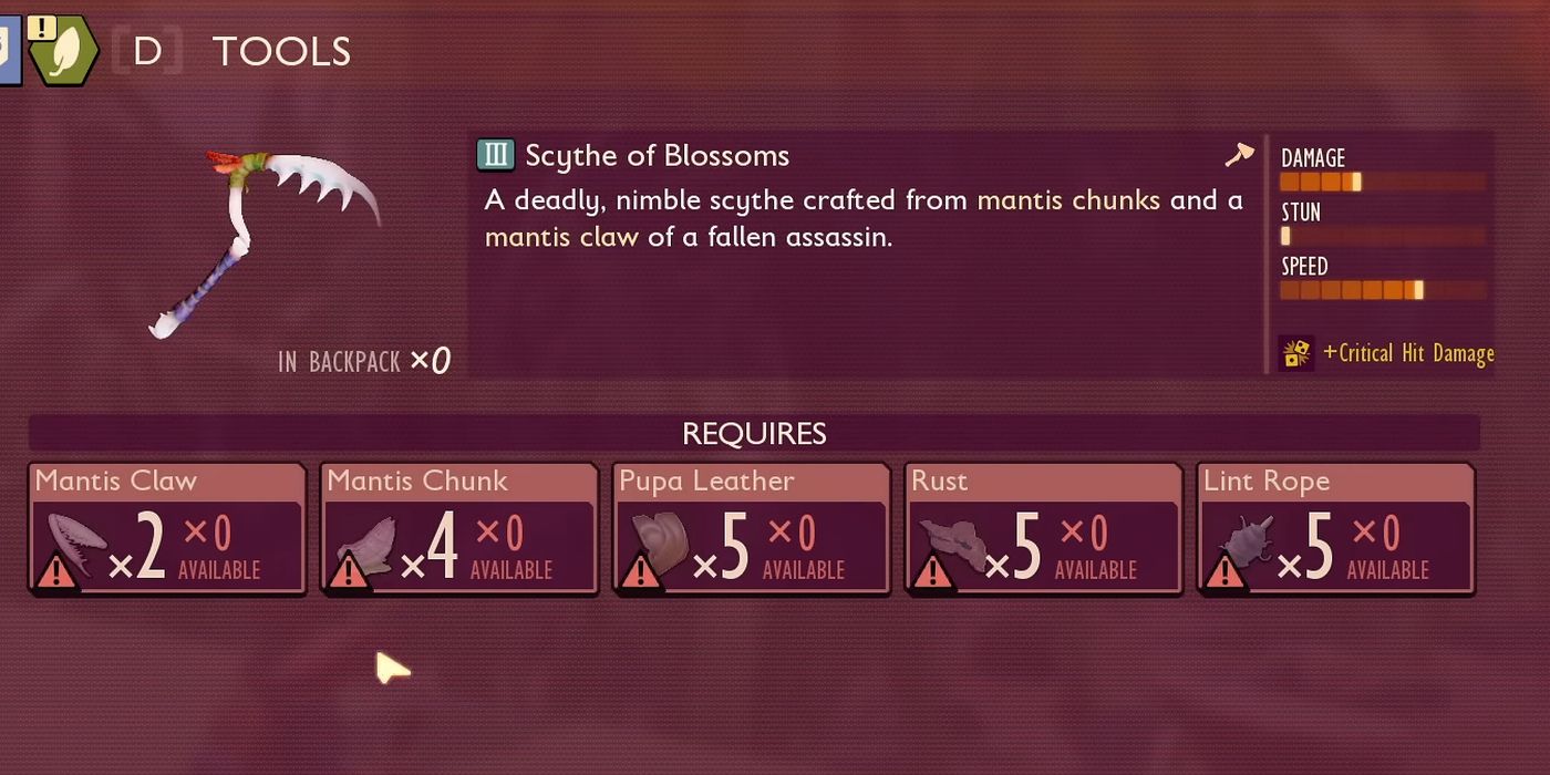 Grounded How To Get The Scythe Of Blossoms Yoked Blows