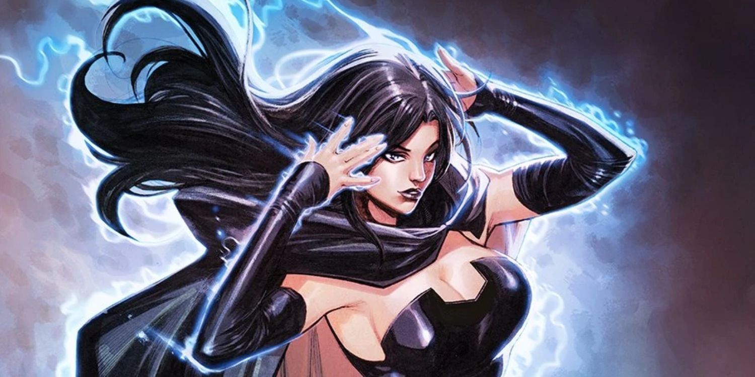 Selene Gallio usa seus poderes na Marvel Comics.