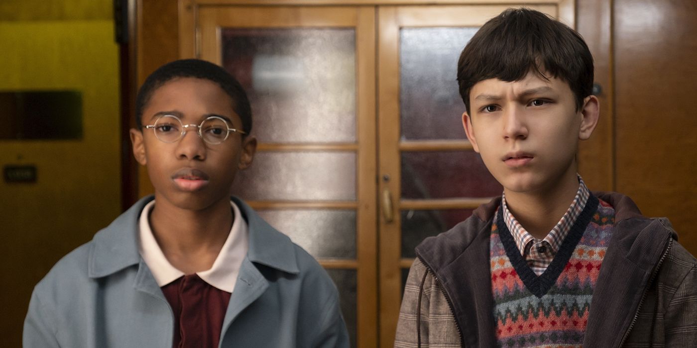 Seth B Carr and Mystic Inscho in The Mysterious Benedict Society Season 2