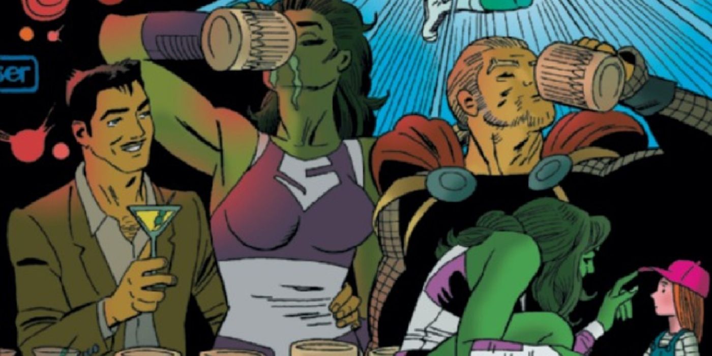 She-Hulk, Tony Stark, and Thor get hammered