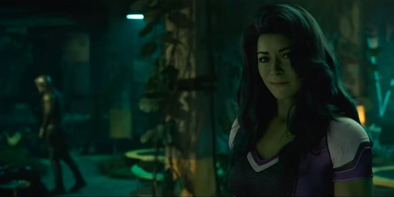 She-Hulk and Daredevil in Leap-Frog's warehouse in She-Hulk episode 8