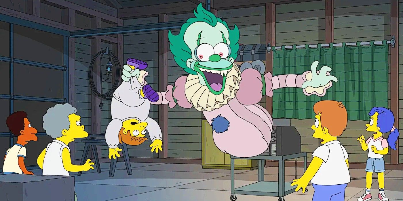Simpsons IT parody Krusty as Pennywise cropped