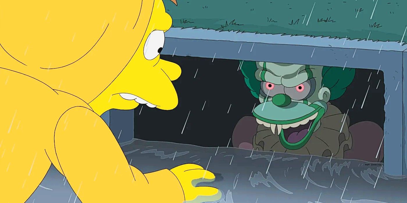 Simpsons IT paródia Krusty no esgoto cortada