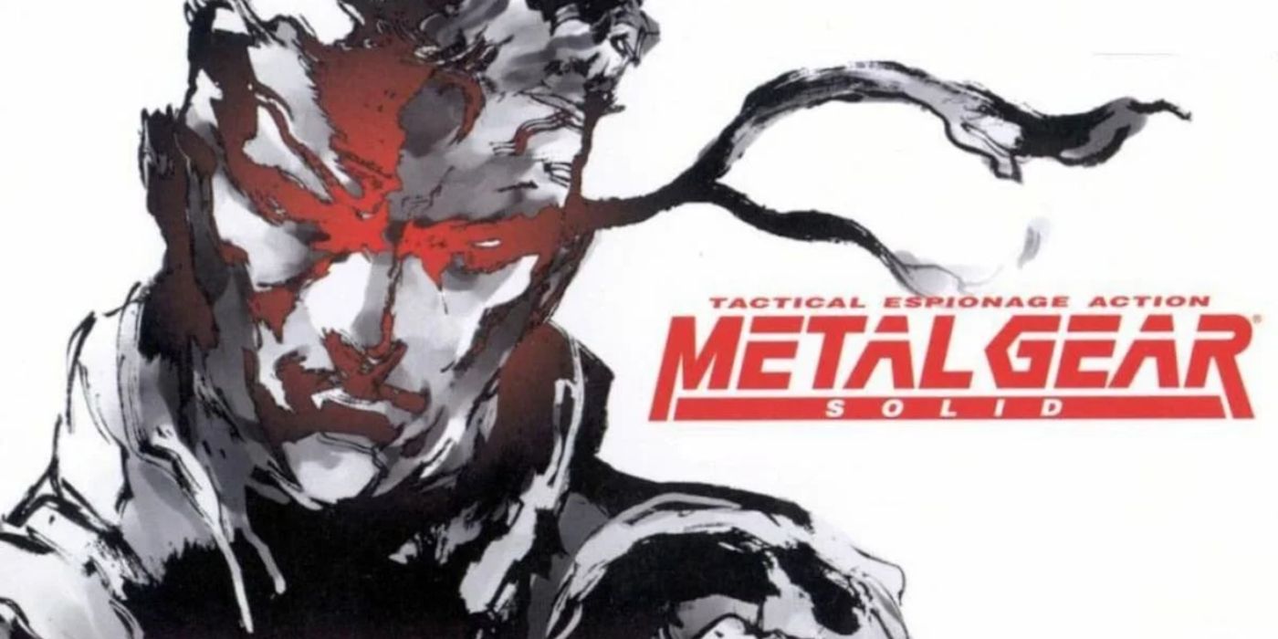 Solid Snake na arte principal de Metal Gear Solid.