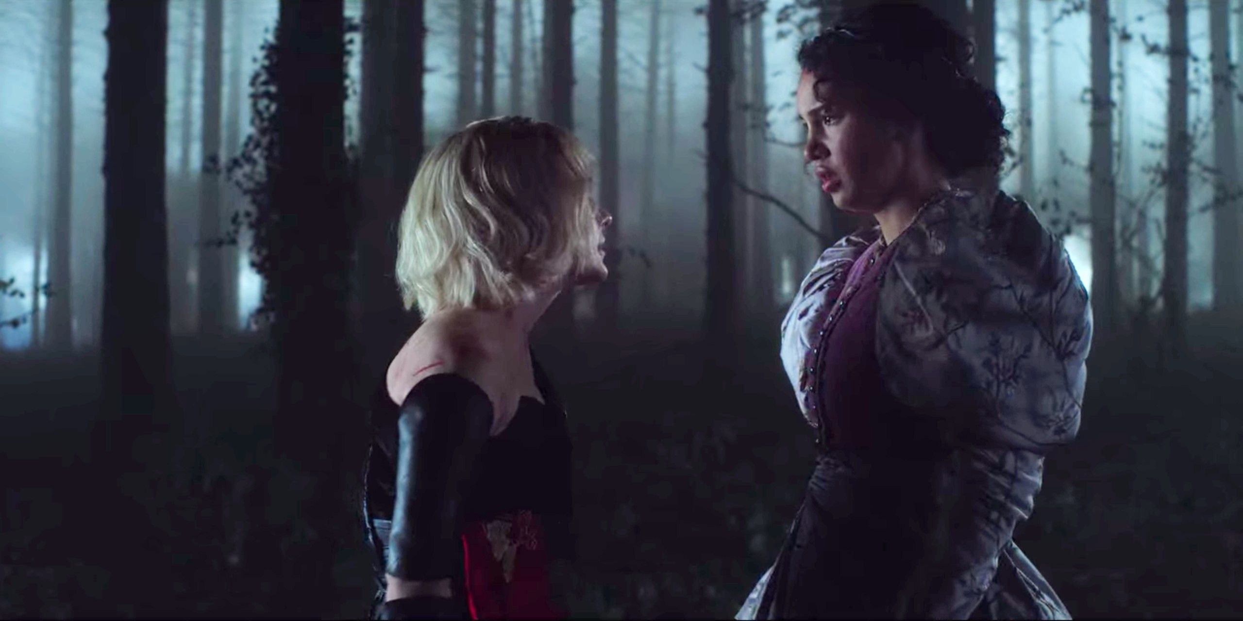 Sophie yells at Agatha in the woods in The School for Good and Evil