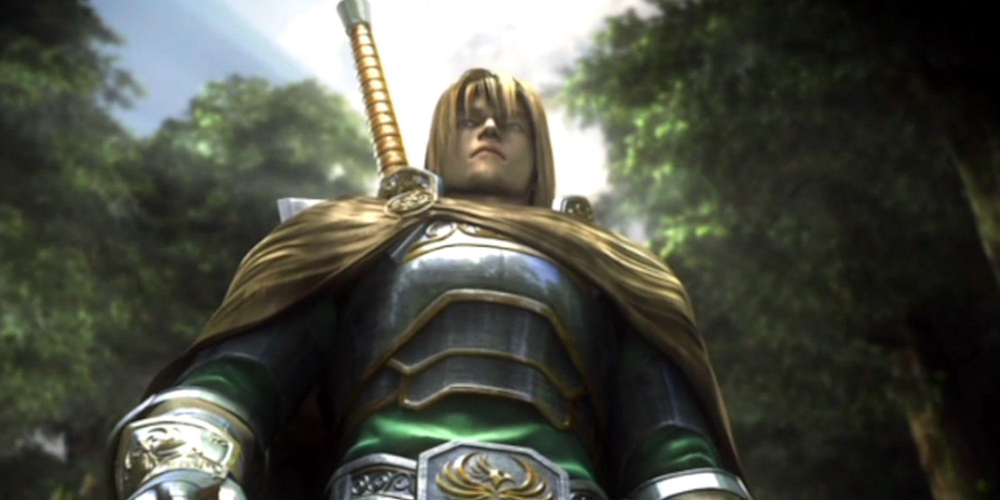A screenshot from Soulcalibur 3's opening cutscene.