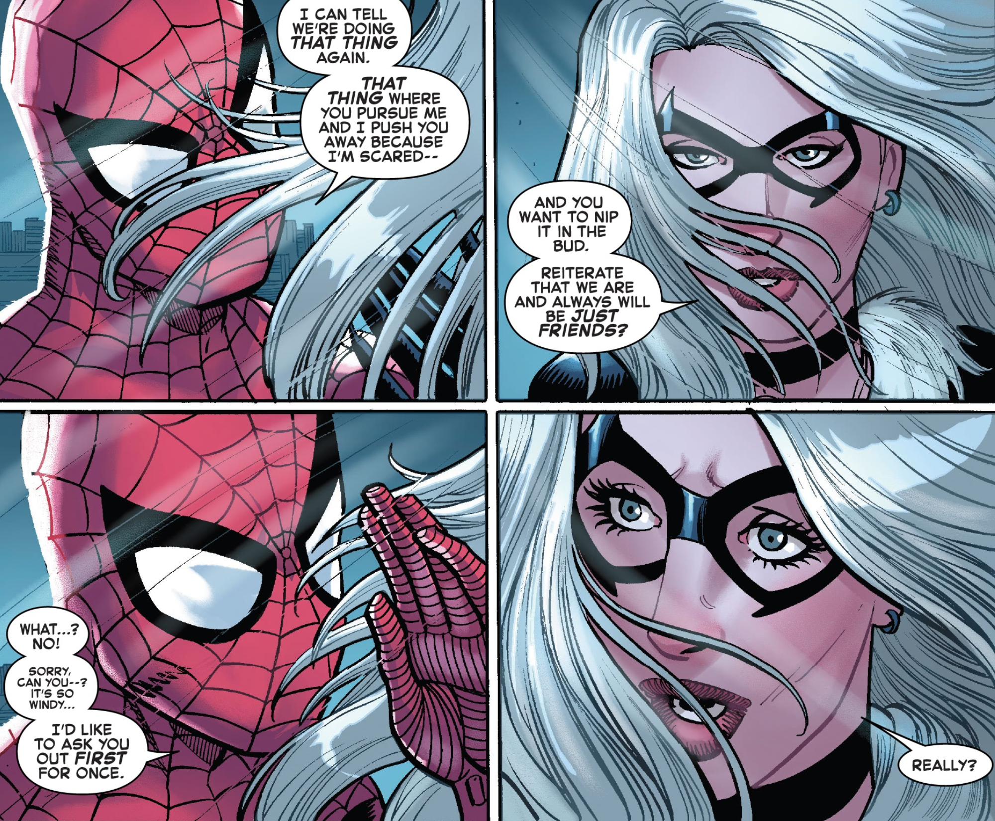 Spider-Man asks out Black Cat