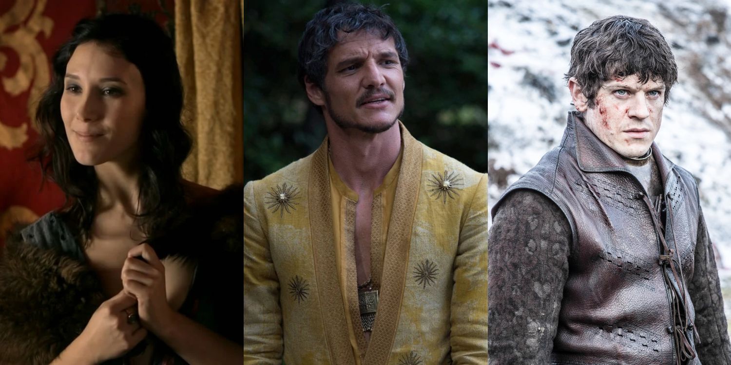 Split Image of Shae, Oberyn Martell, and Ramsay Bolton from Game of Thrones