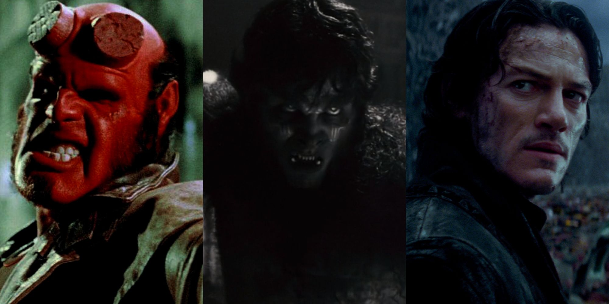 Split image of Hellboy, Werewolf By Night, and Dracula Untold