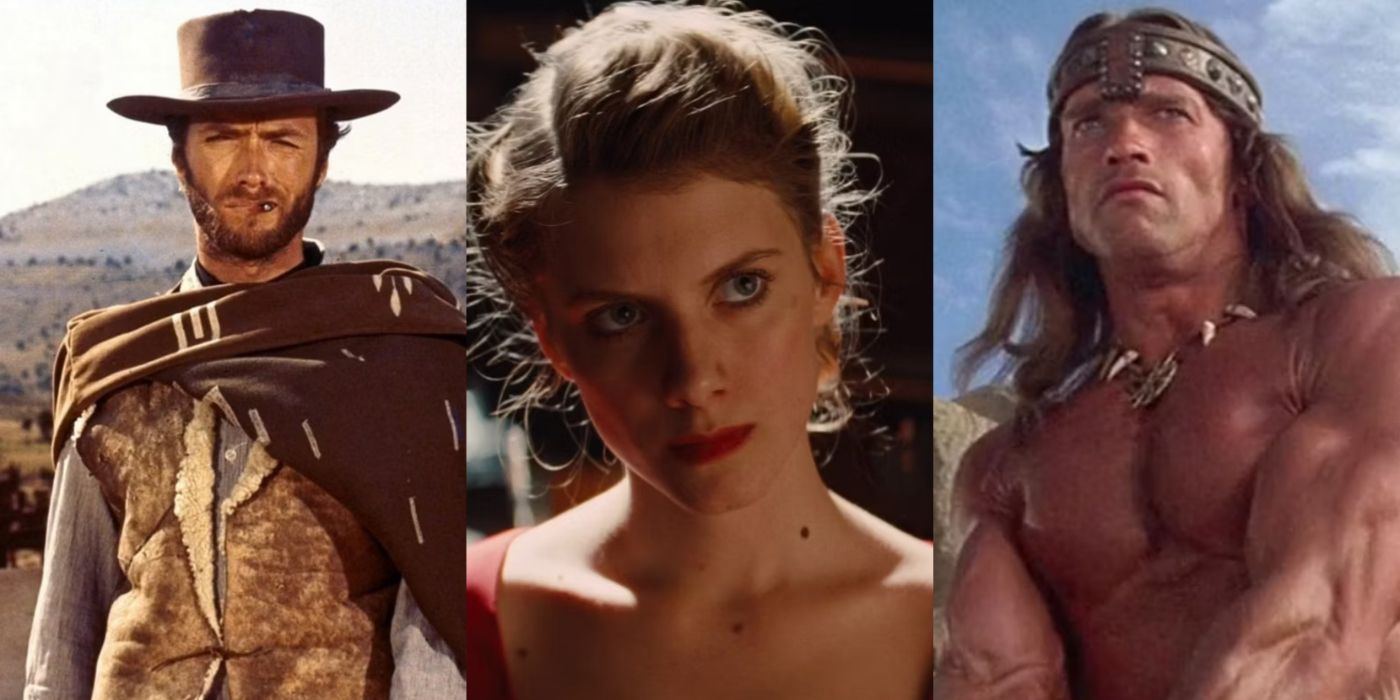 Split image of The Good, The Bad, and the Ugly, Inglourious Basterds, and Conan
