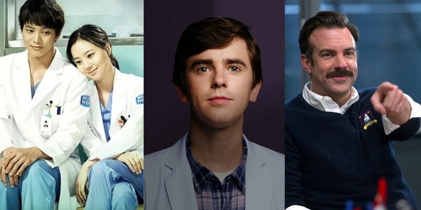 Split images of stills from Good Doctor, The Good Doctor, and Ted Lasso
