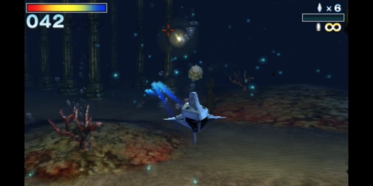 Blue Marine flies into action in Star Fox 64