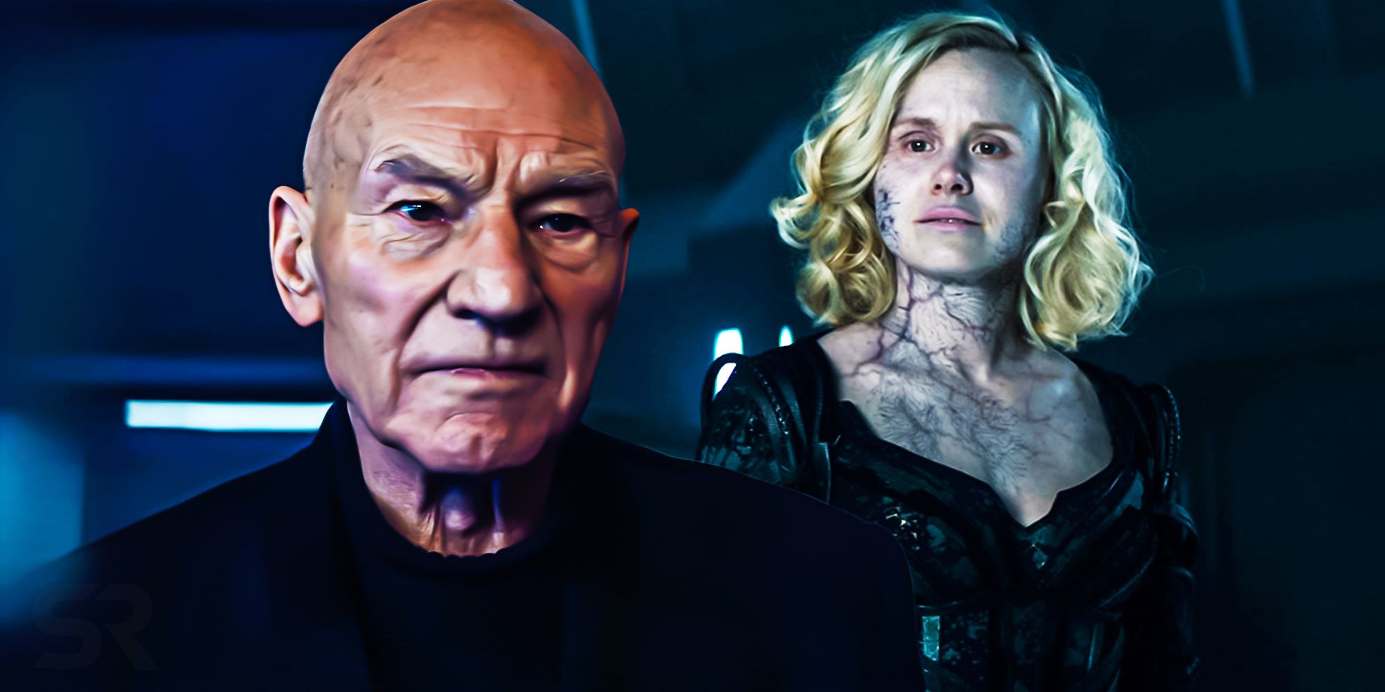 Star trek picard season 3 Alison Pill Borg Queen Jean Luc Picard