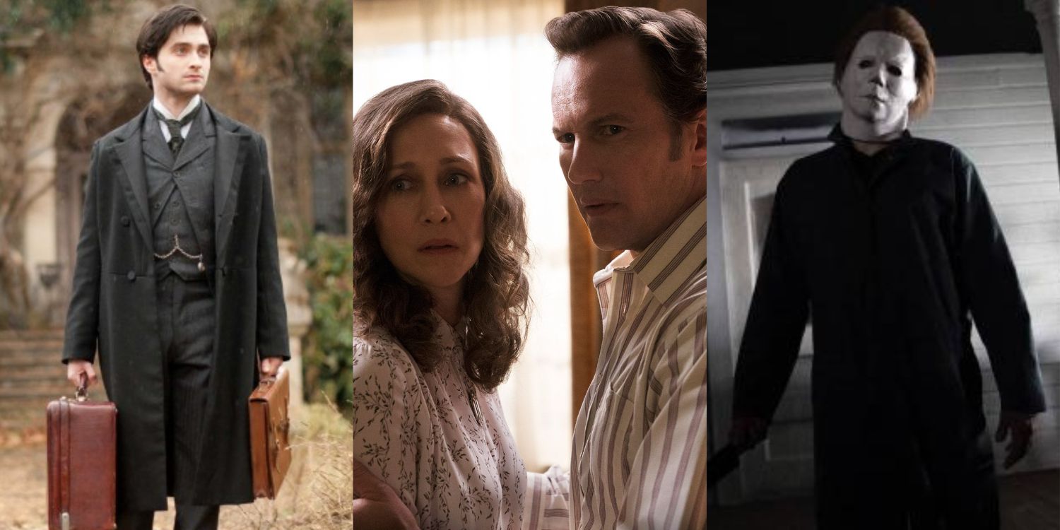 Stills from The Woman In Black, The Conjuring and Halloween
