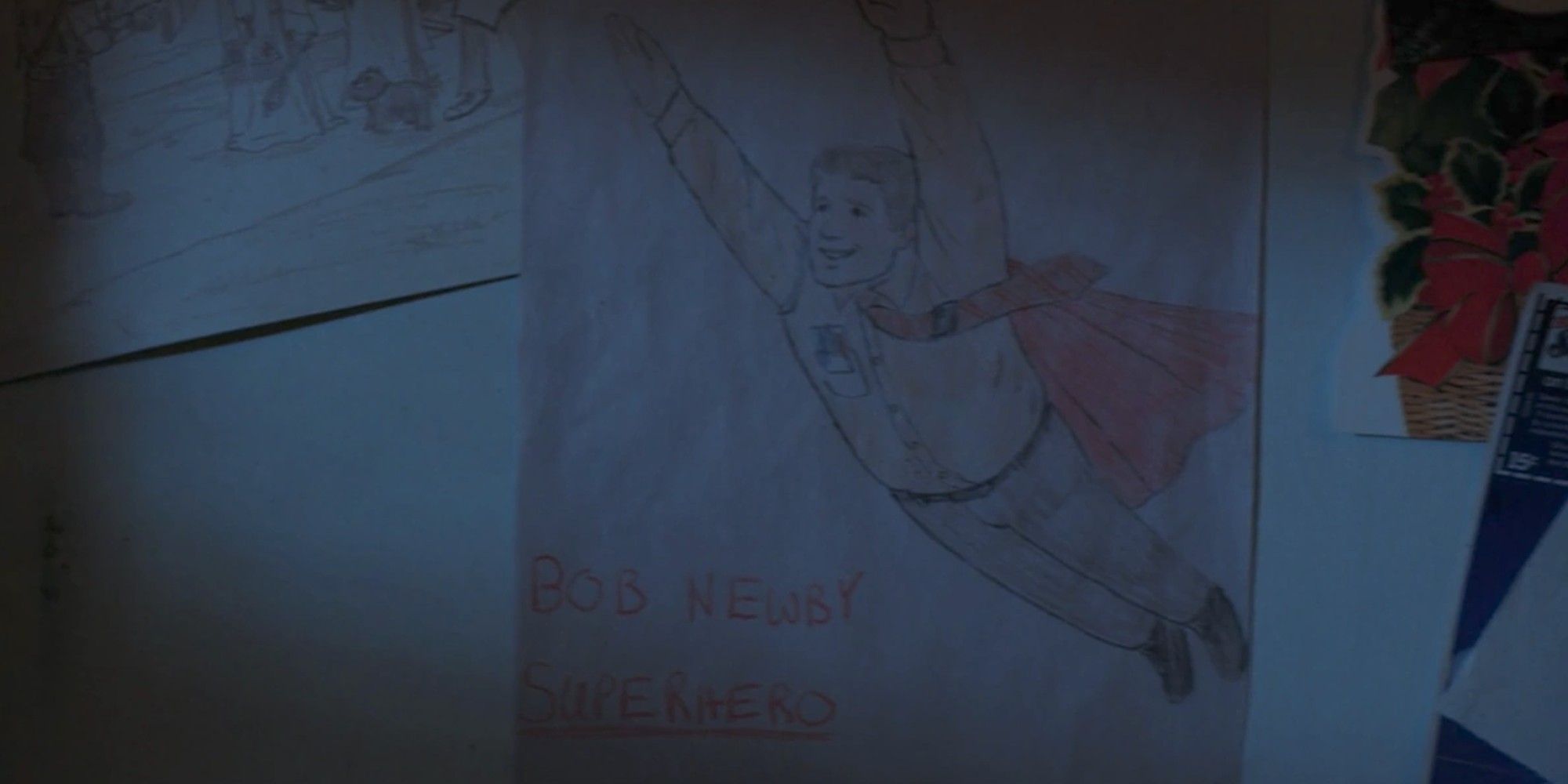 Stranger Things Season 3 Bob Newby Superhero Drawing