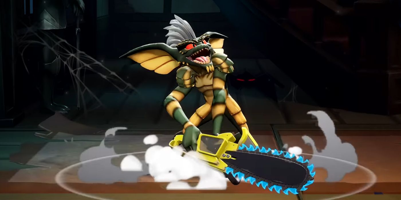 Stripe Holding a Chainsaw in MultiVersus