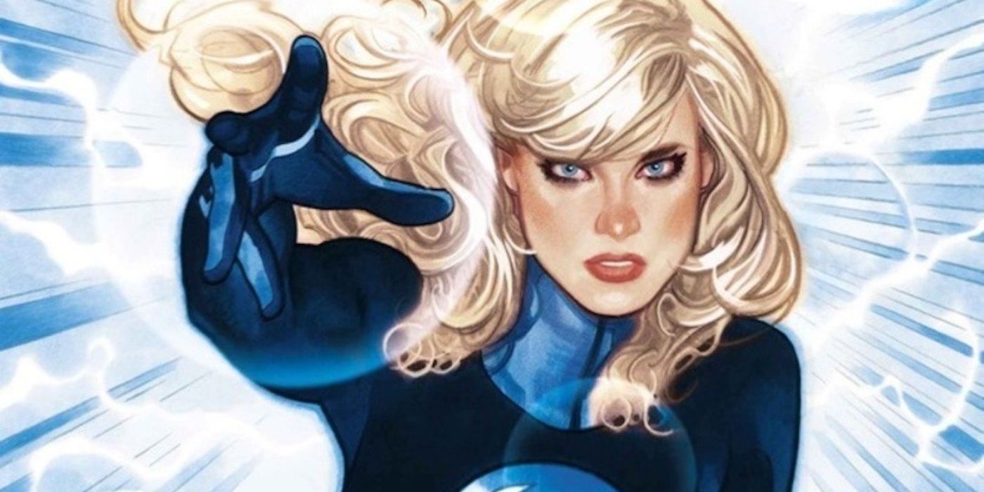 Comic art of Marvel's Sue Storm